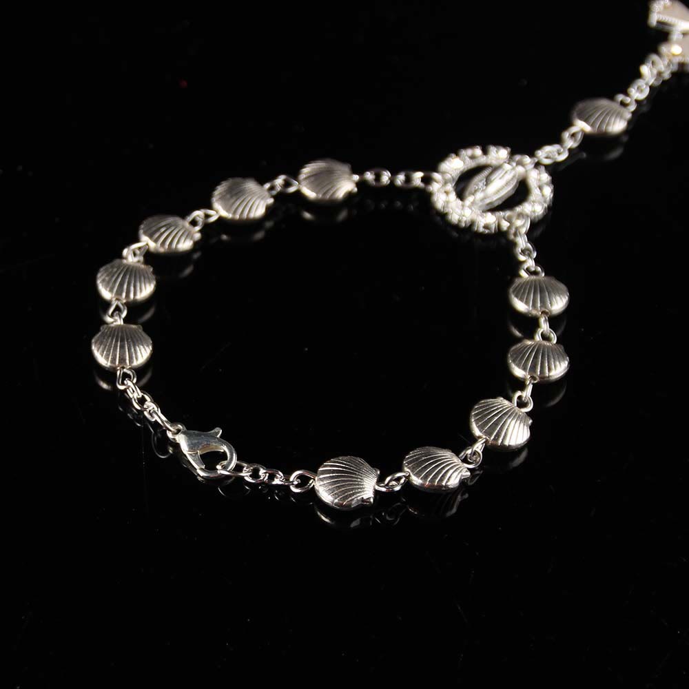 Shell Star Bead Bracelet Catholic Religious Rosary