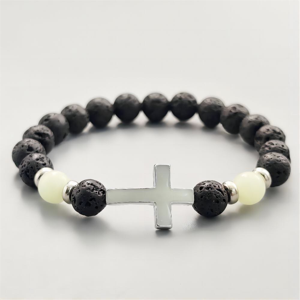 Christiandiscipleshop Glow in the Dark Cross Bracelet