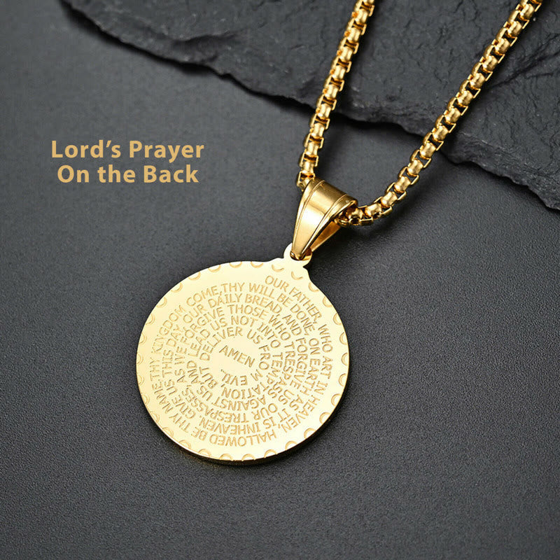 Christiandiscipleshop Praying Hands Round Plaque Necklace