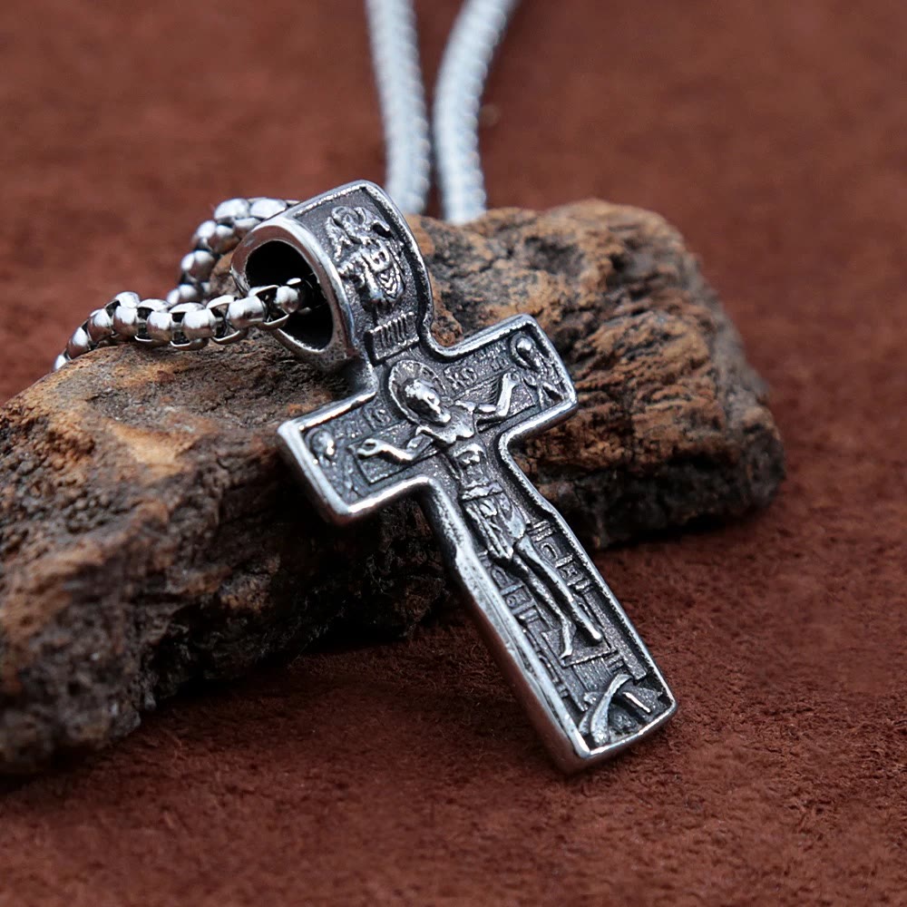 Christiandiscipleshop St Benedict Cross Jesus Orthodox Crucifix Pendant Necklace