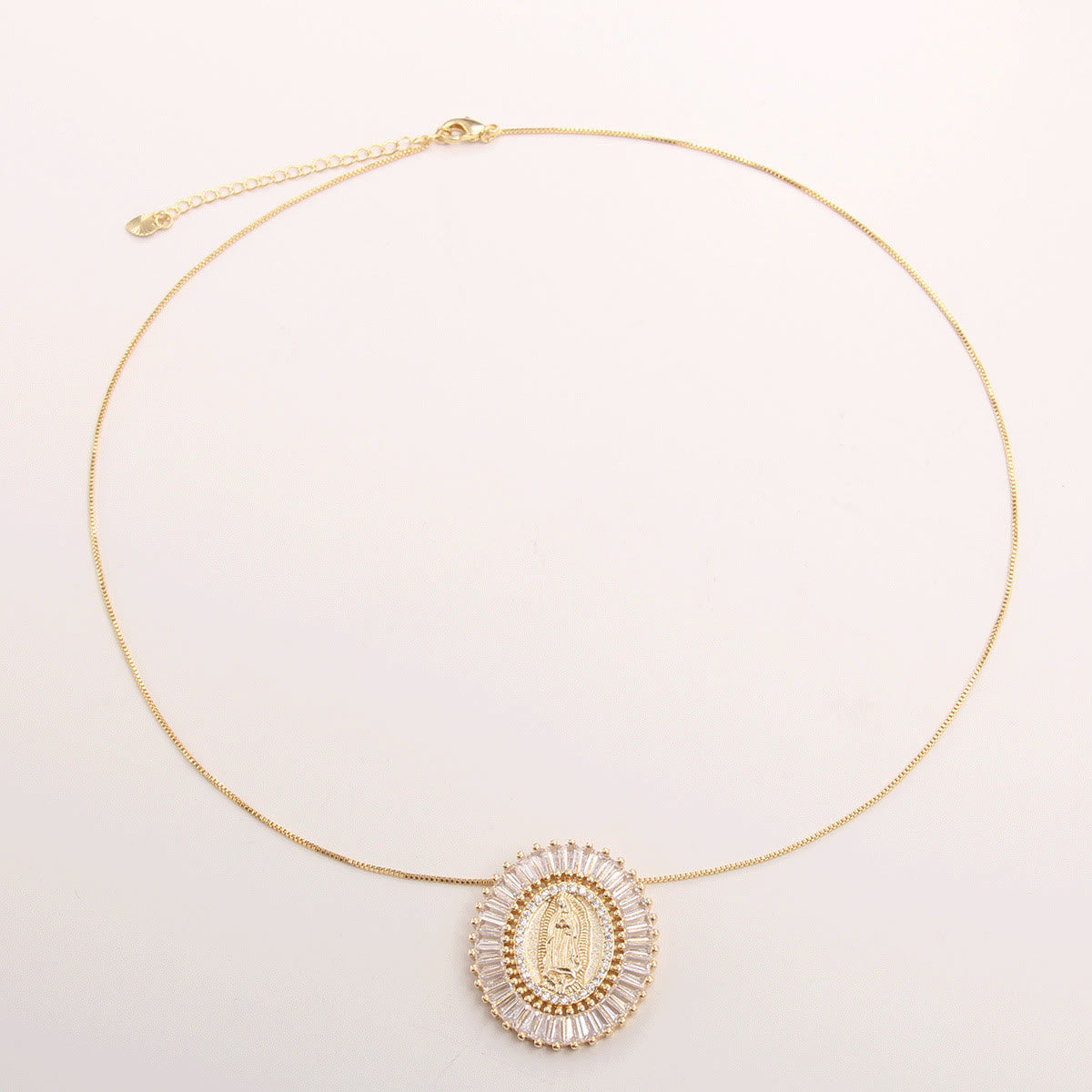 Christiandiscipleshop Our Lady of Guadalupe Zirconia Amulet Pendant Necklace