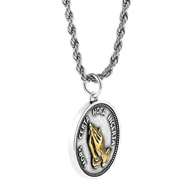 Christiandiscipleshop Cubic Praying Hands Charm Necklace