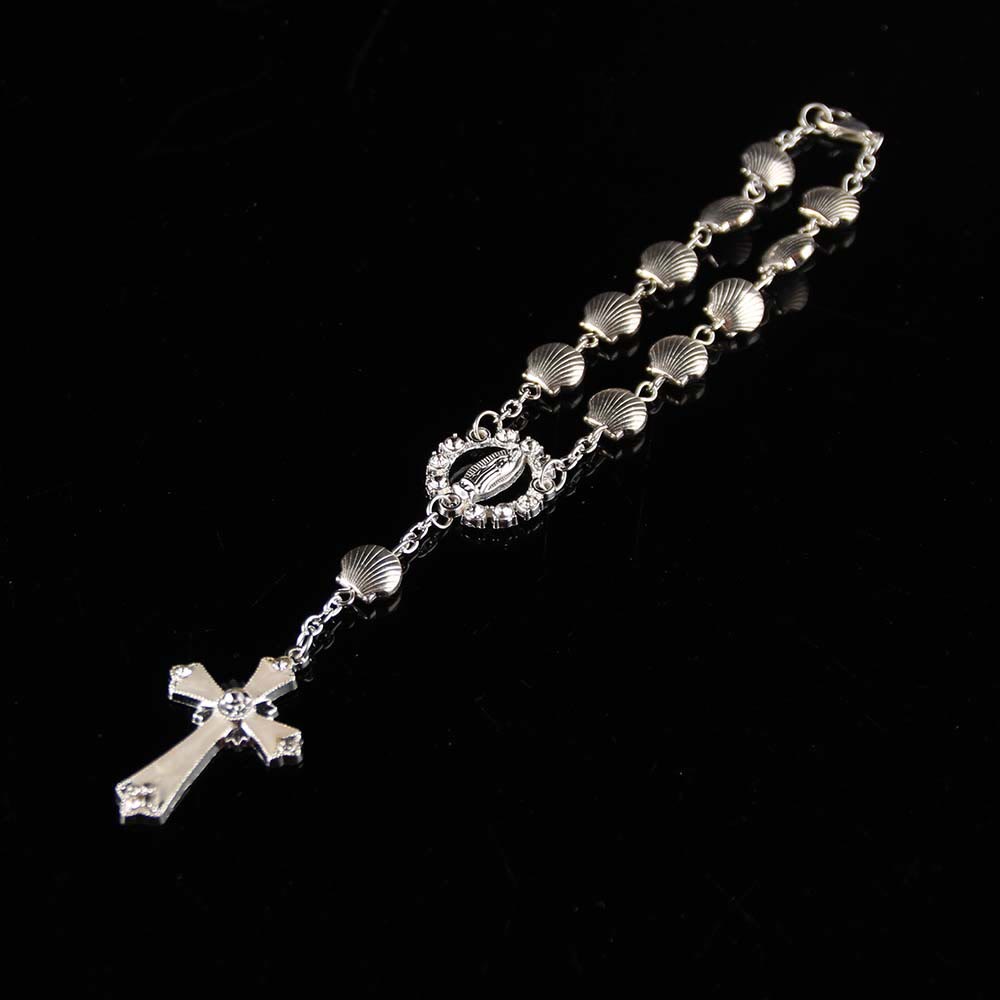 Shell Star Bead Bracelet Catholic Religious Rosary