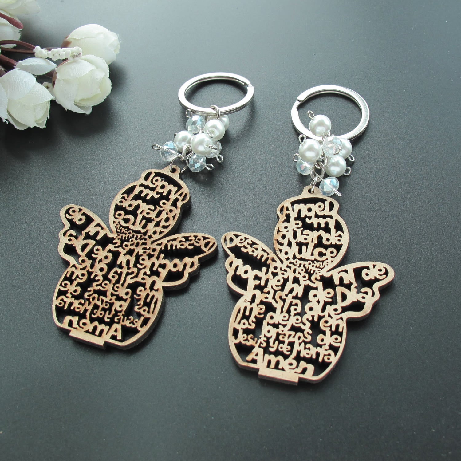 Christiandiscipleshop Religious Baptism Christ Wooden Plaque Keychain