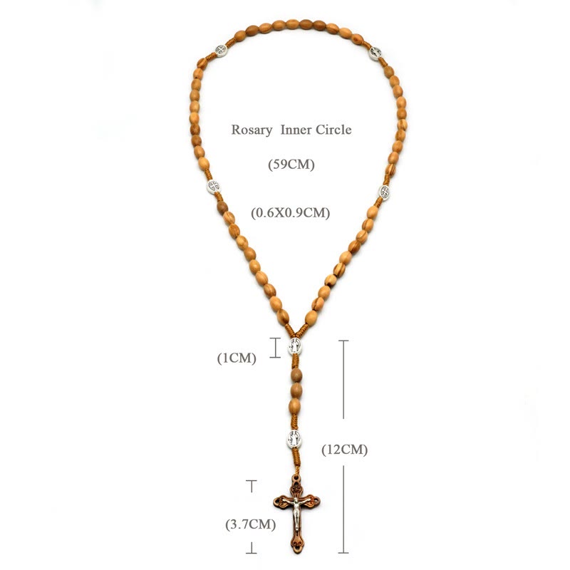 christiandiscipleshop Handmade Olive Wood Beads Prayer Single Decade Rosary