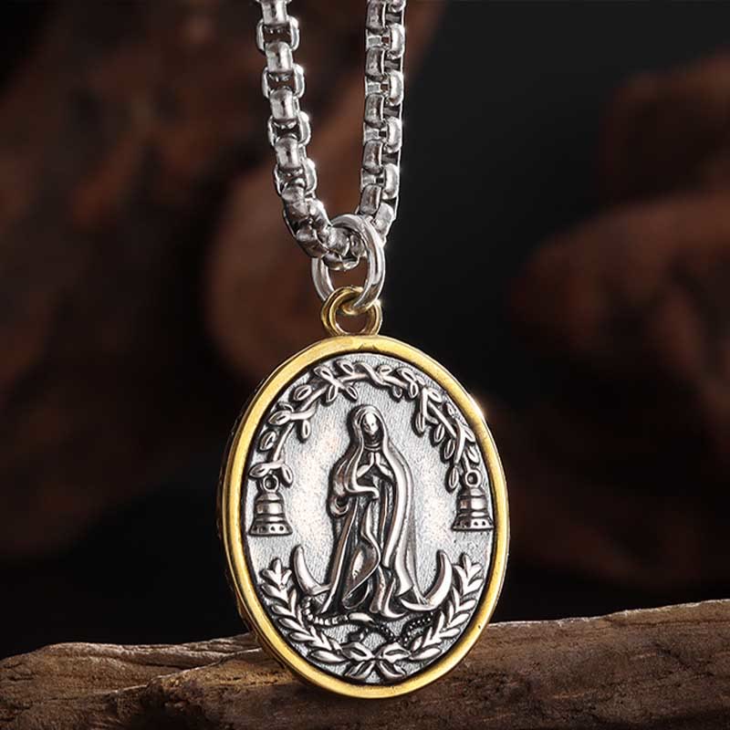Christiandiscipleshop Retro Style Our Lady of Guadalupe Madal Alloy Necklace