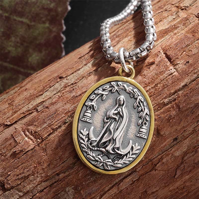 Christiandiscipleshop Retro Style Our Lady of Guadalupe Madal Alloy Necklace