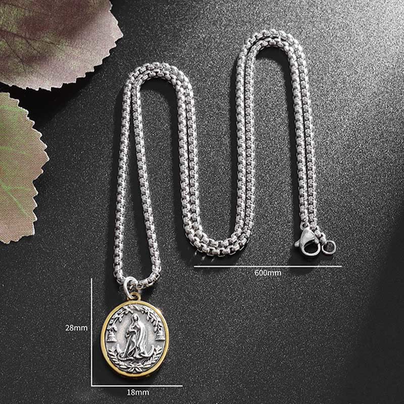Christiandiscipleshop Retro Style Our Lady of Guadalupe Madal Alloy Necklace