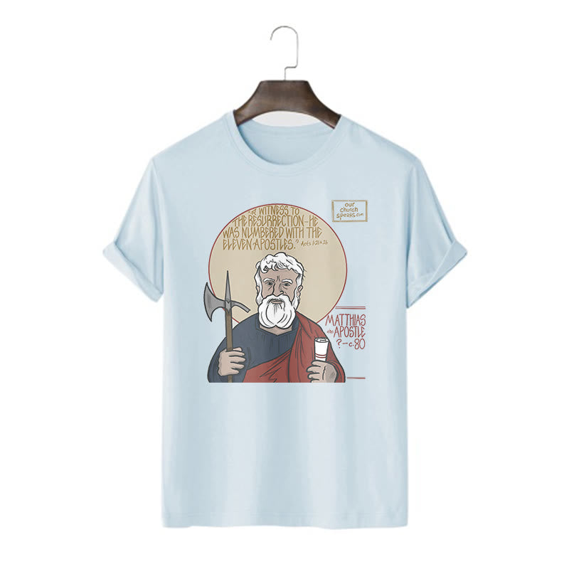 Christiandiscipleshop Classic Style Matthias the Apostle Short Sleeve Washed T-shirt