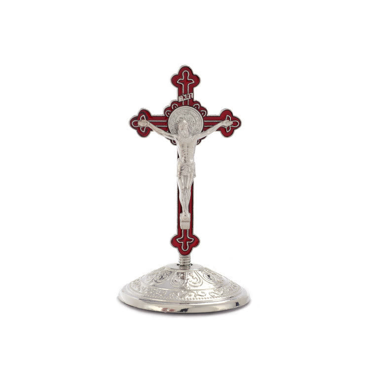 Christiandiscipleshop Classic Style Zinc Alloy Crucifix Stereoscopic Desktop Ornaments