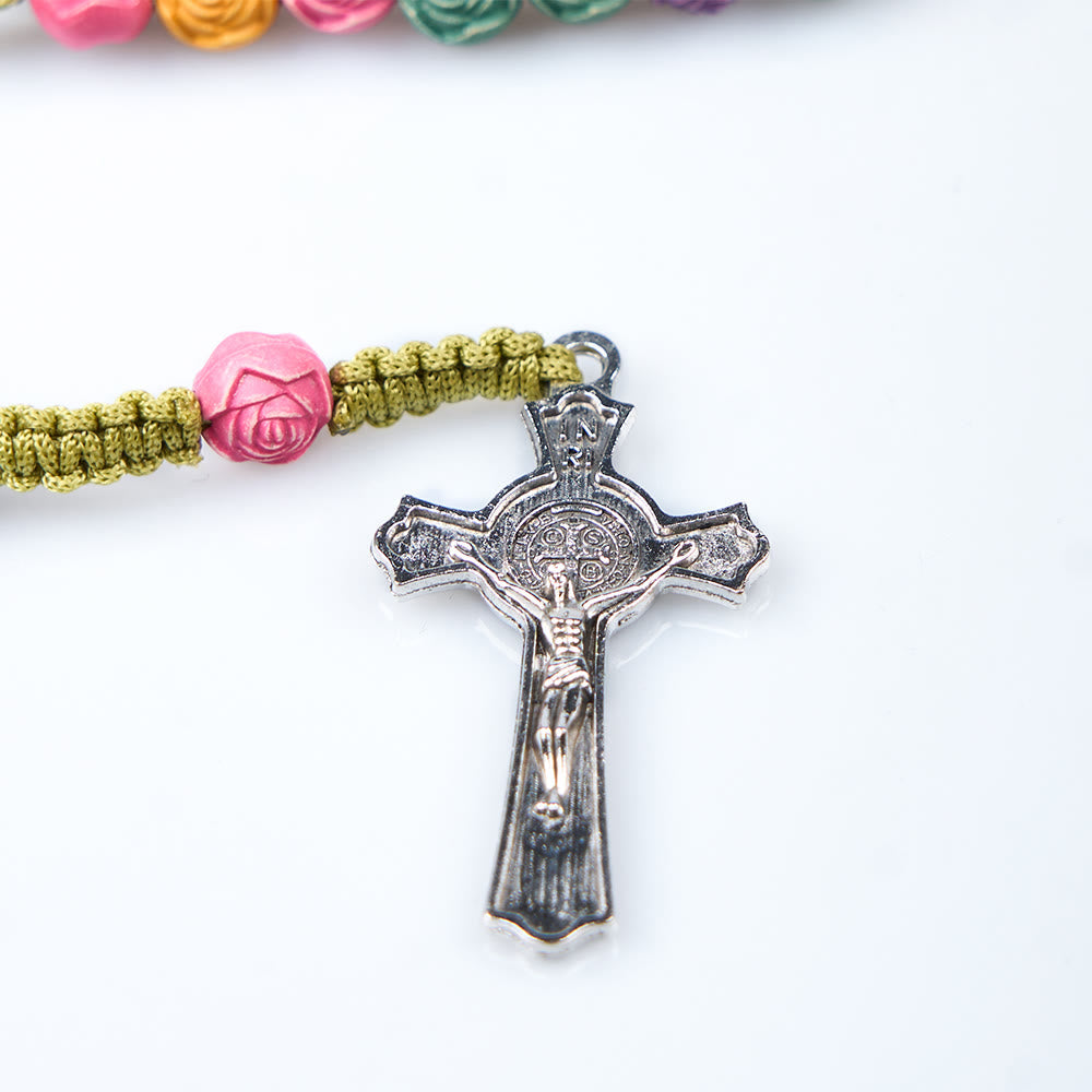 Christiandiscipleshop Multicolor Prayer Rose Beads Rosary