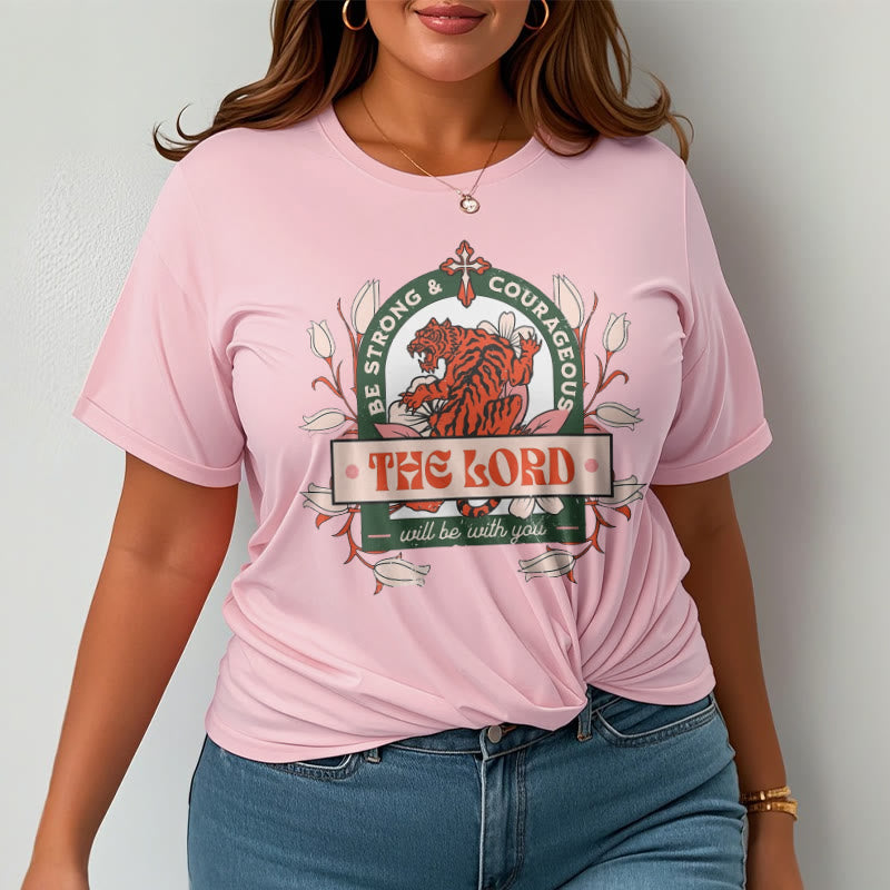 Christiandiscipleshop Classic Style The Lord Will Be With You Short Sleeve Washed T-shirt