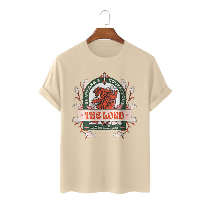 Christiandiscipleshop Classic Style The Lord Will Be With You Short Sleeve Washed T-shirt