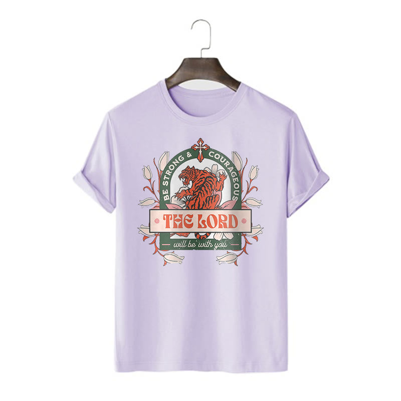 Christiandiscipleshop Classic Style The Lord Will Be With You Short Sleeve Washed T-shirt