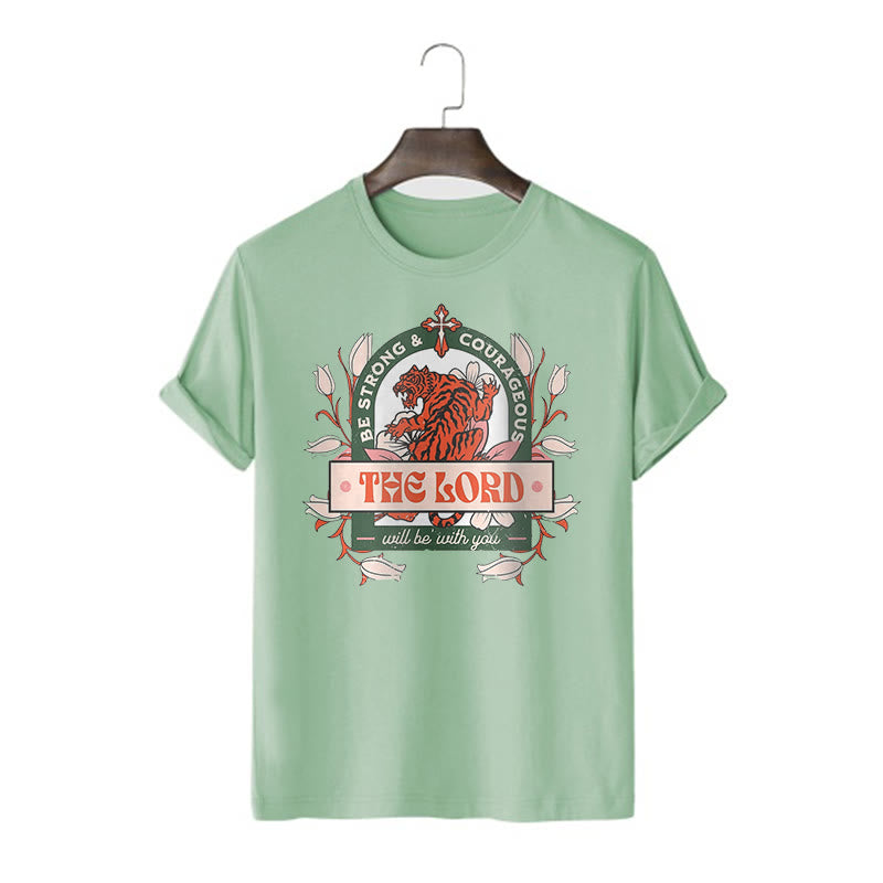 Christiandiscipleshop Classic Style The Lord Will Be With You Short Sleeve Washed T-shirt