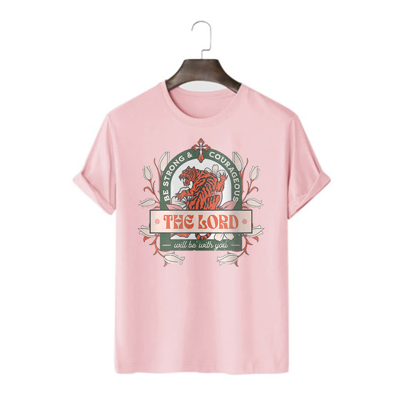 Christiandiscipleshop Classic Style The Lord Will Be With You Short Sleeve Washed T-shirt