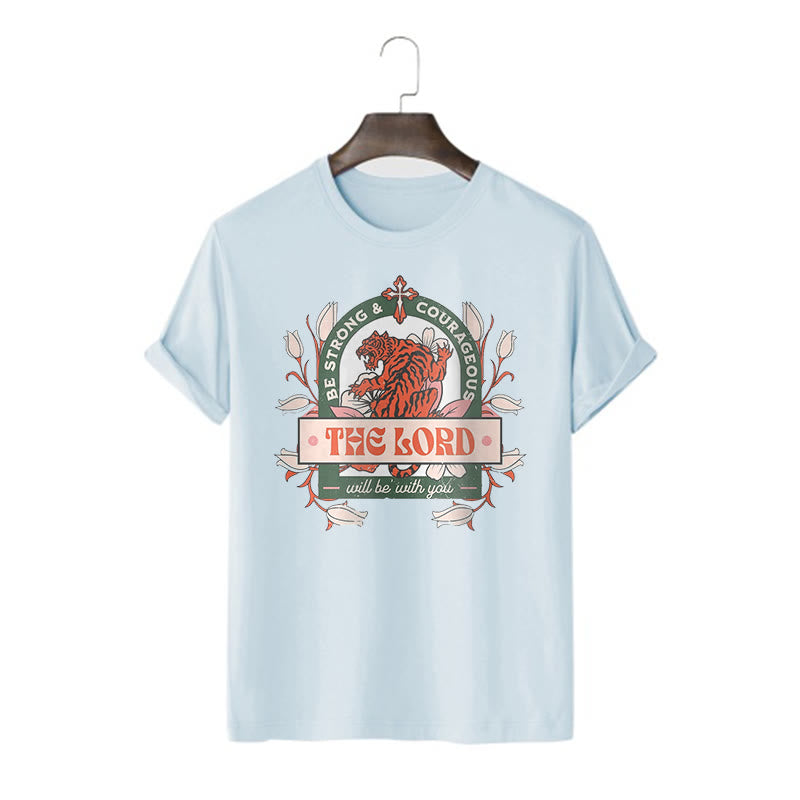 Christiandiscipleshop Classic Style The Lord Will Be With You Short Sleeve Washed T-shirt