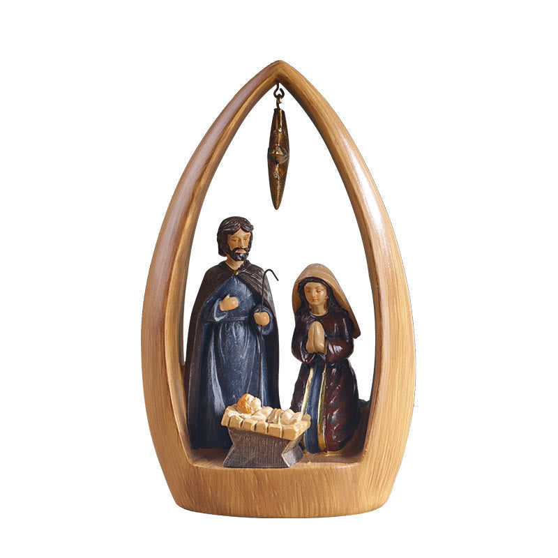 Christiandiscipleshop Refined Style Resin Nativity Desktop Decorations Ornament