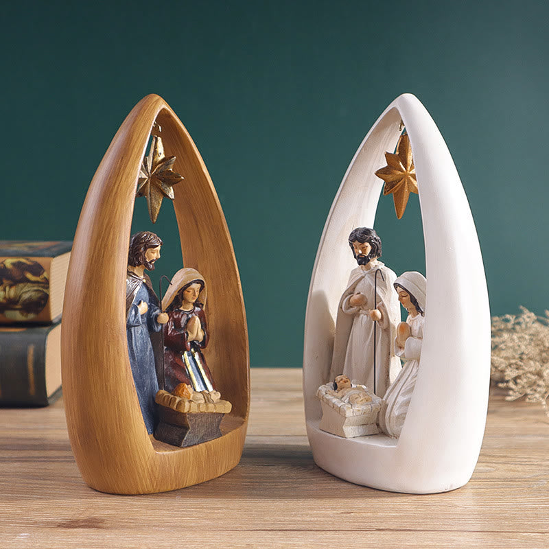 Christiandiscipleshop Refined Style Resin Nativity Desktop Decorations Ornament