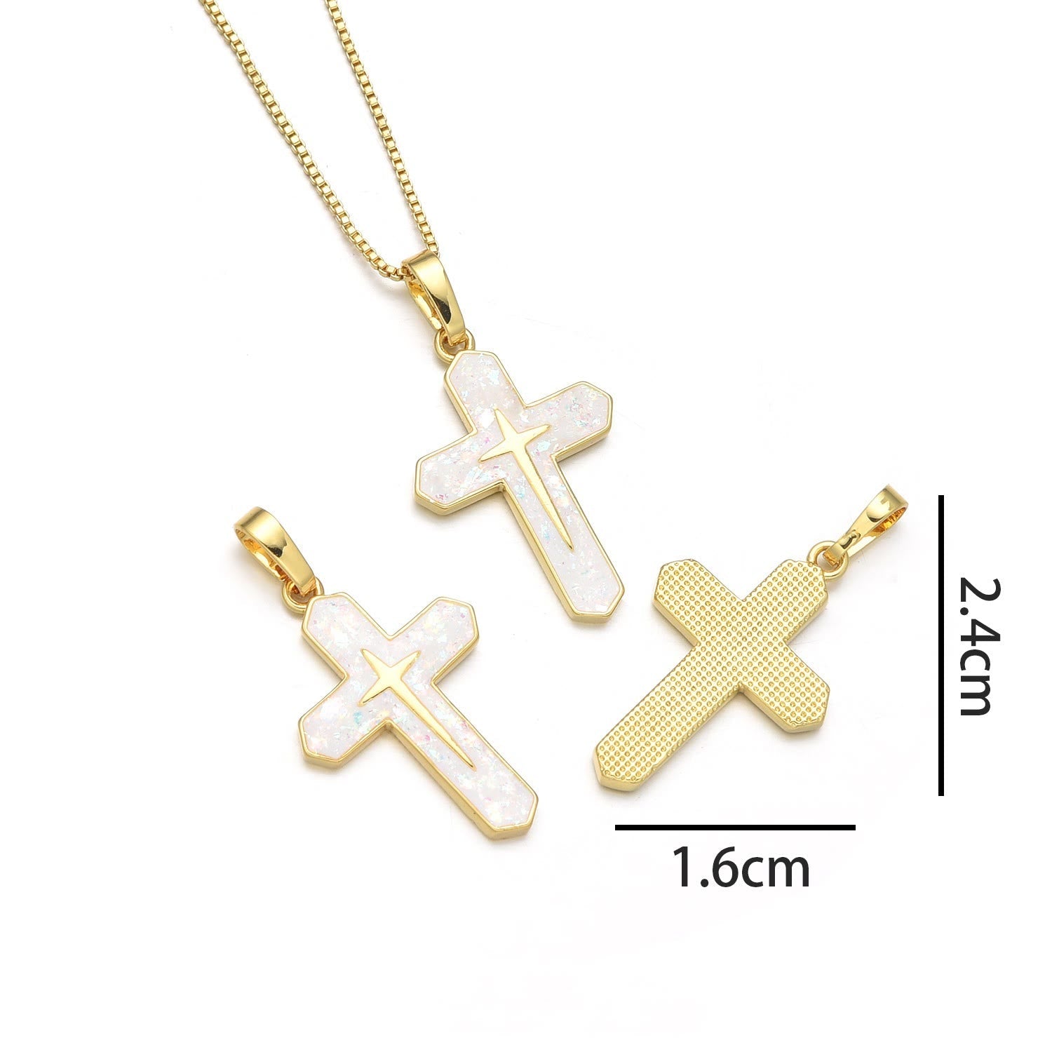 christiandiscipleshop Minimalist Style Crucifixion Coppering Pendant Necklace
