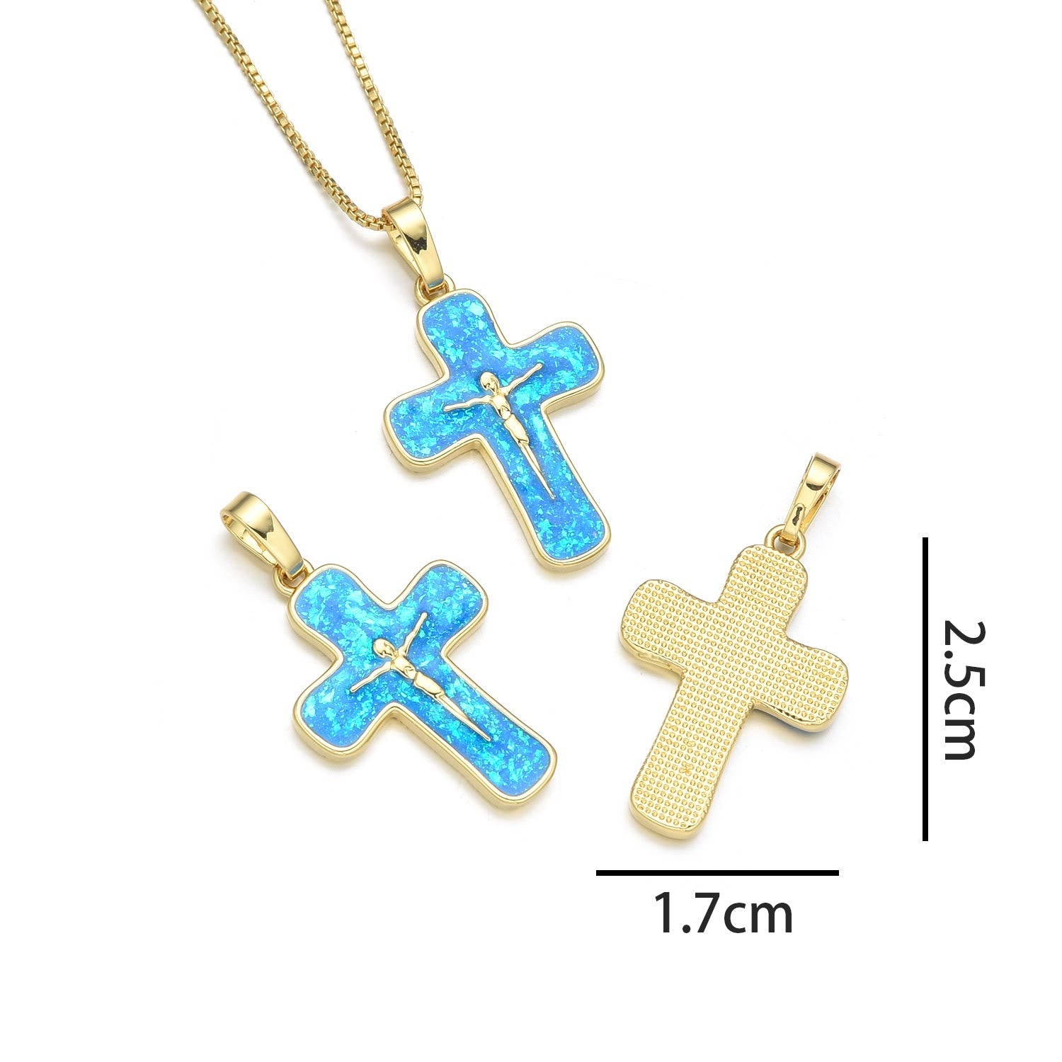 christiandiscipleshop Minimalist Style Crucifixion Coppering Pendant Necklace
