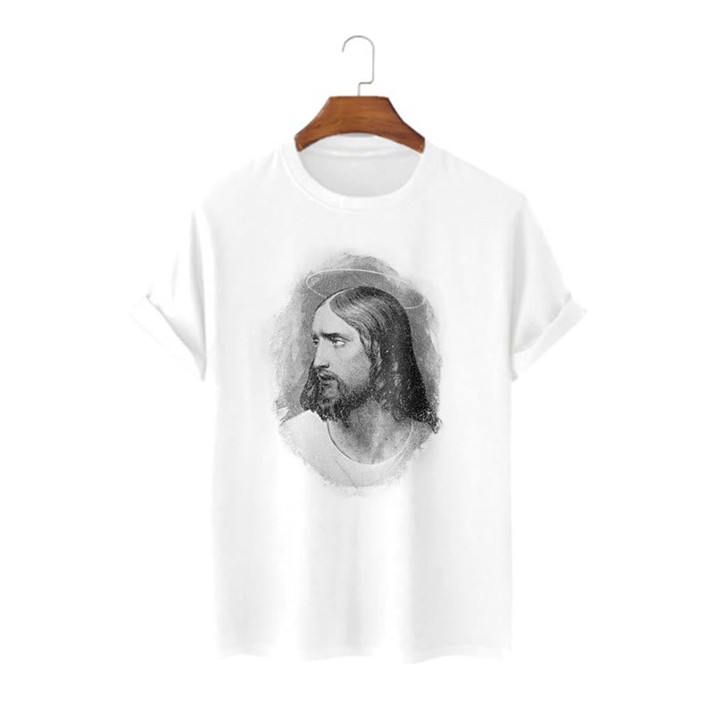Christiandiscipleshop Retro Style the Halo Jesus Short Sleeve Washed T-shirt