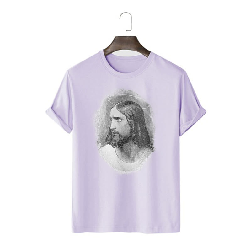 Christiandiscipleshop Retro Style the Halo Jesus Short Sleeve Washed T-shirt