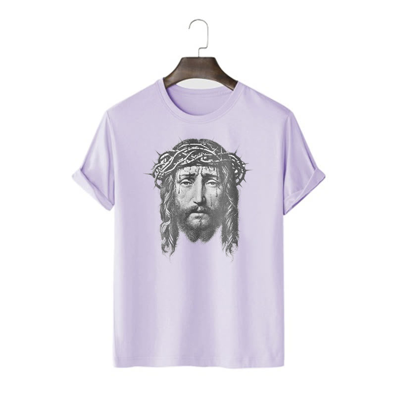 Christiandiscipleshop Retro Style Crown of Thorns Short Sleeve Washed T-shirt