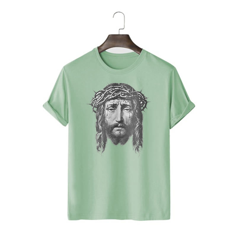 Christiandiscipleshop Retro Style Crown of Thorns Short Sleeve Washed T-shirt
