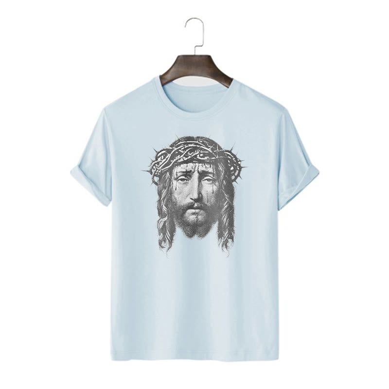 Christiandiscipleshop Retro Style Crown of Thorns Short Sleeve Washed T-shirt