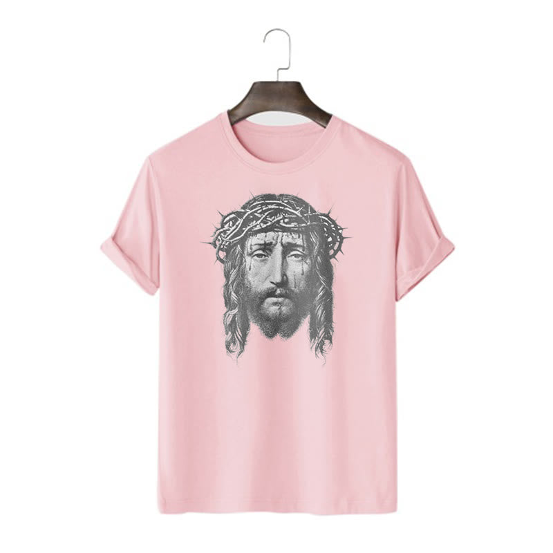 Christiandiscipleshop Retro Style Crown of Thorns Short Sleeve Washed T-shirt