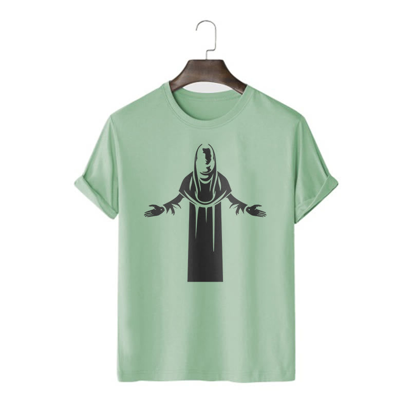 christiandiscipleshop Minimalist Style Divine Embrace Short Sleeve Washed T-shirt