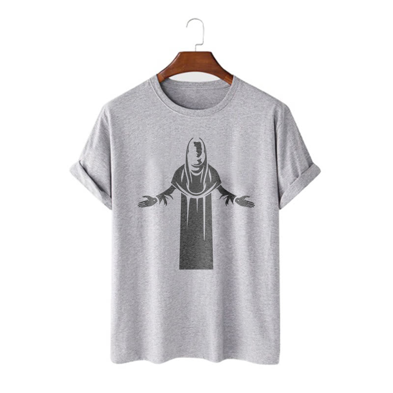 christiandiscipleshop Minimalist Style Divine Embrace Short Sleeve Washed T-shirt