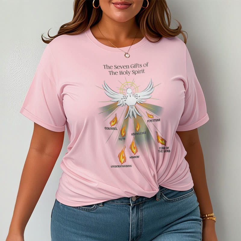 Christiandiscipleshop Classic Style The Seven Gifts of the Holy Spirit Short Sleeve Washed T-shirt