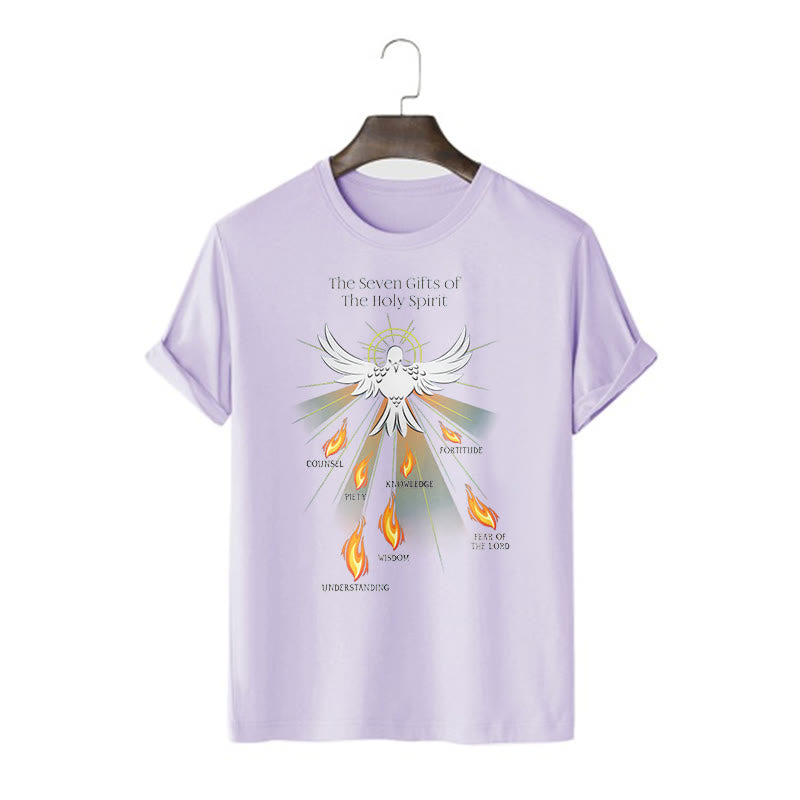 Christiandiscipleshop Classic Style The Seven Gifts of the Holy Spirit Short Sleeve Washed T-shirt