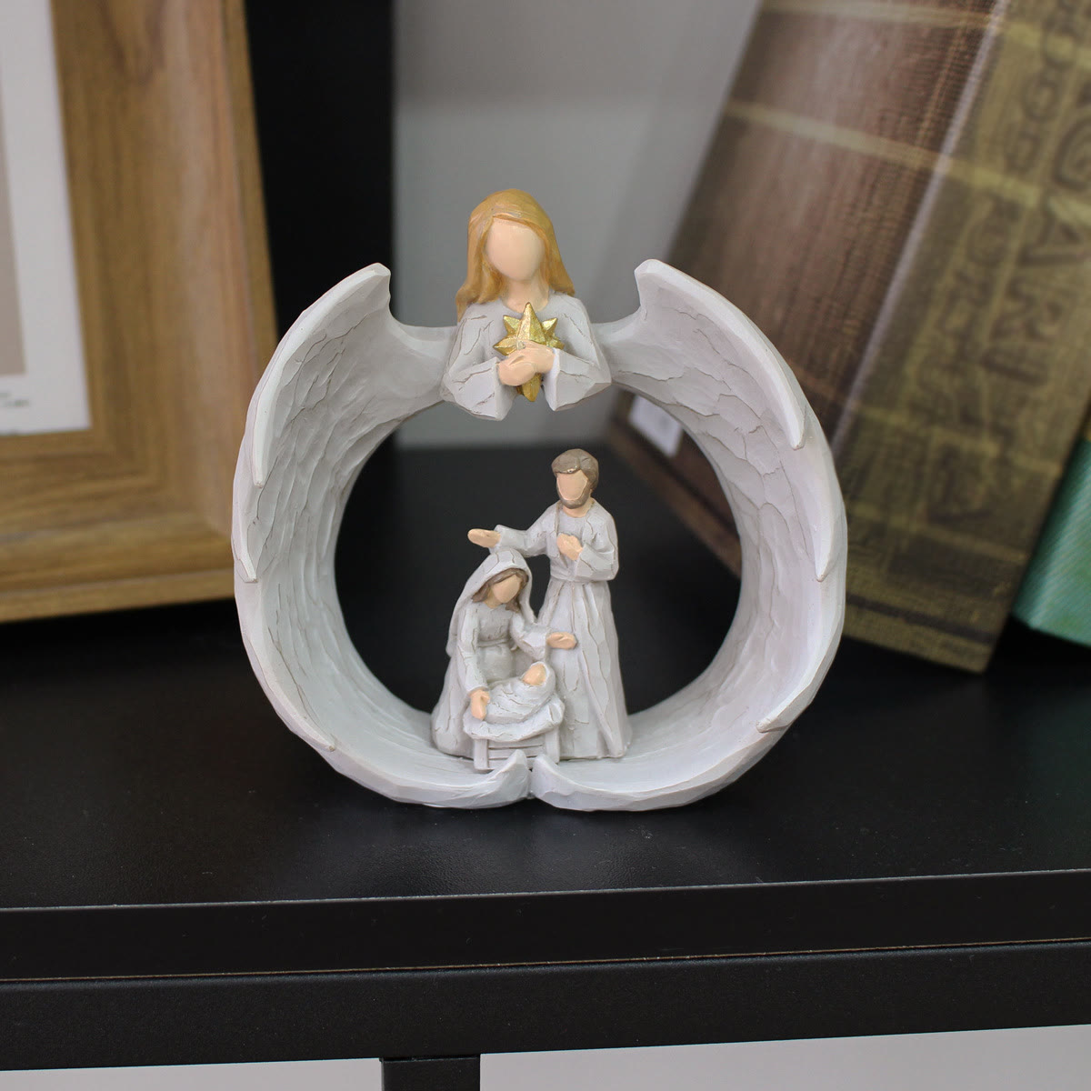 Christiandiscipleshop Classic Style Resin Nativity Scene Lamp Desktop Decorations Ornament