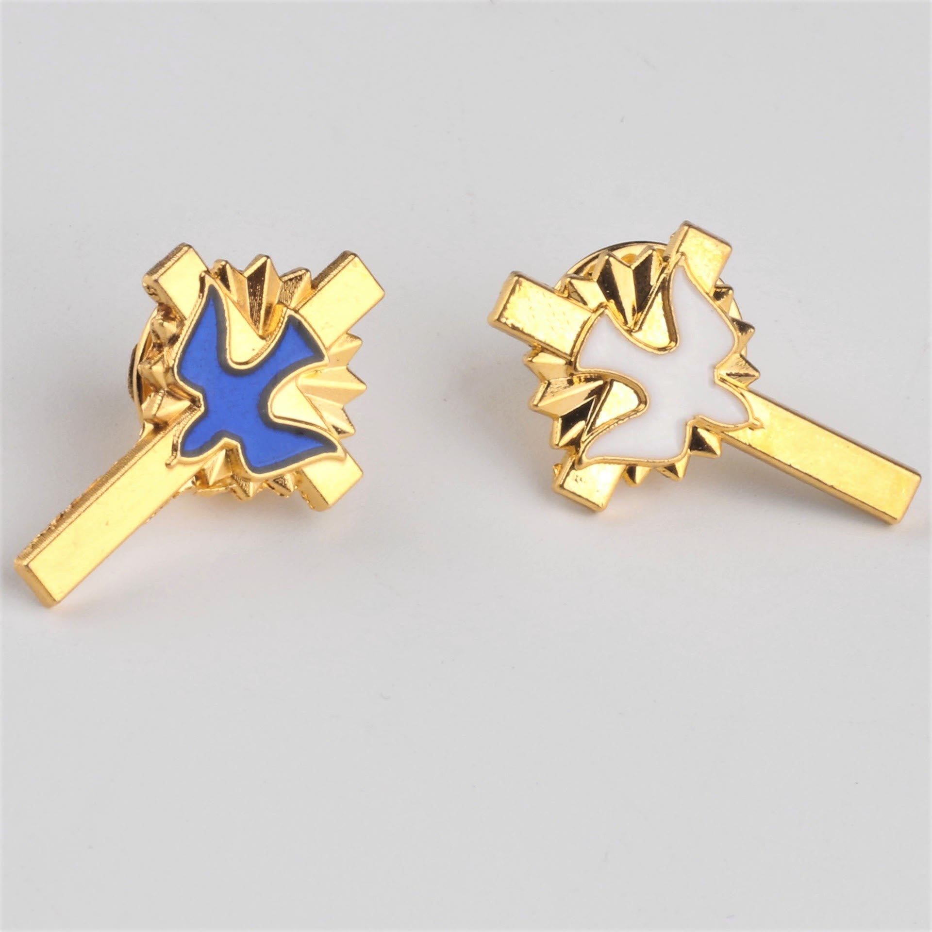 Christianartworkshop 4 Stück/Set Retro-Stil Heiliger Geist Kreuz Anti-Exposure Pin Mode Religion Brosche