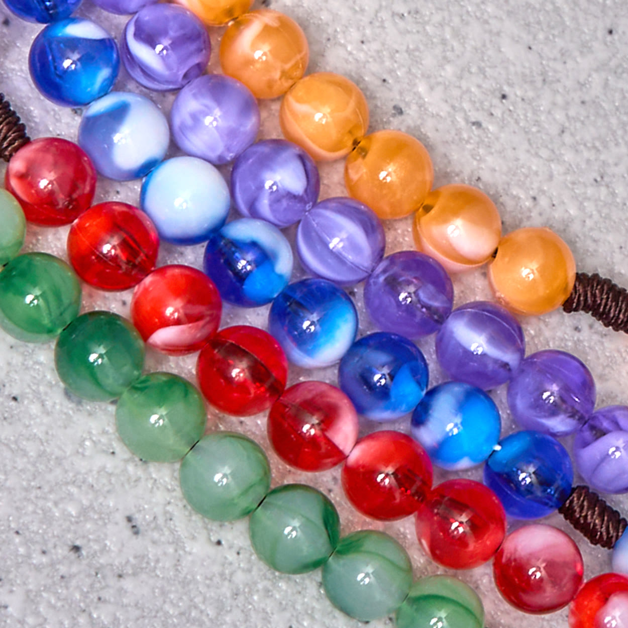 Christiandiscipleshop Our Lady of Guadalupe & Crucifix of 10 mm Round Orange Acrylic Nylon Cord Rosary