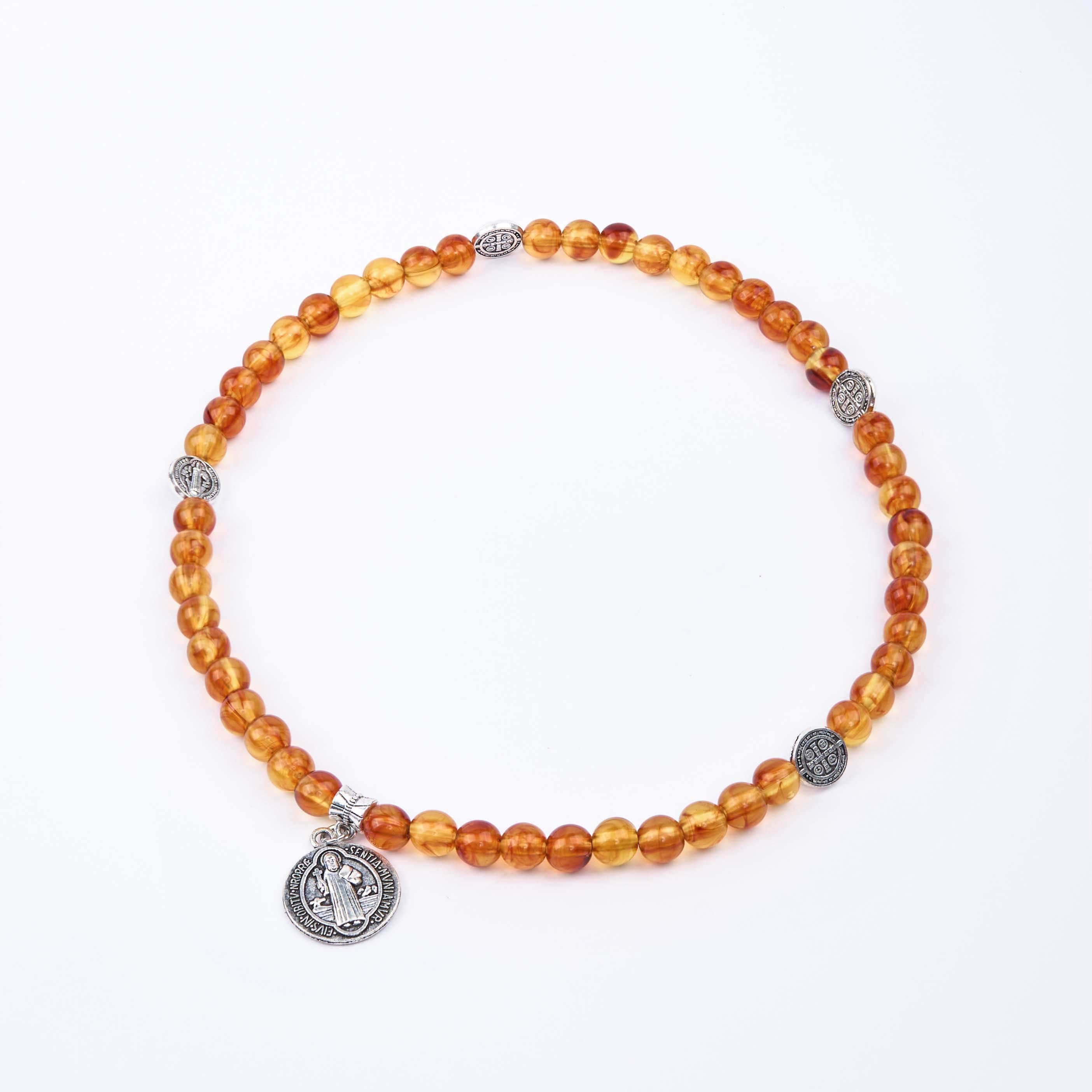 Christiandiscipleshop Classic Style St. Benedict Medal Rosary Bracelet
