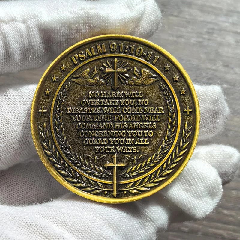 Christiandiscipleshop Classic Style the Archangel Michael Watch Over Us Protection Strengthen Connection Coin