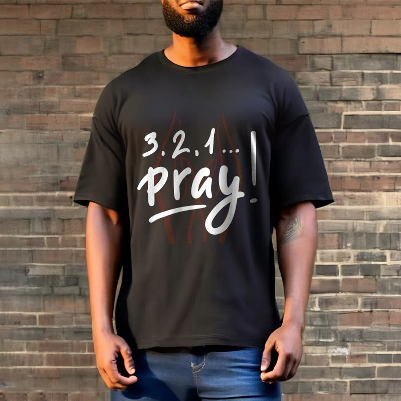 Christiandiscipleshop Quotation Style Inspirational Prayer Short Sleeve Washed T-shirt