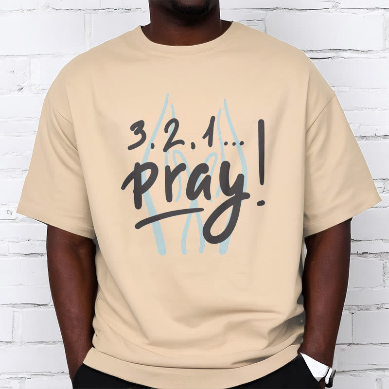 Christiandiscipleshop Quotation Style Inspirational Prayer Short Sleeve Washed T-shirt
