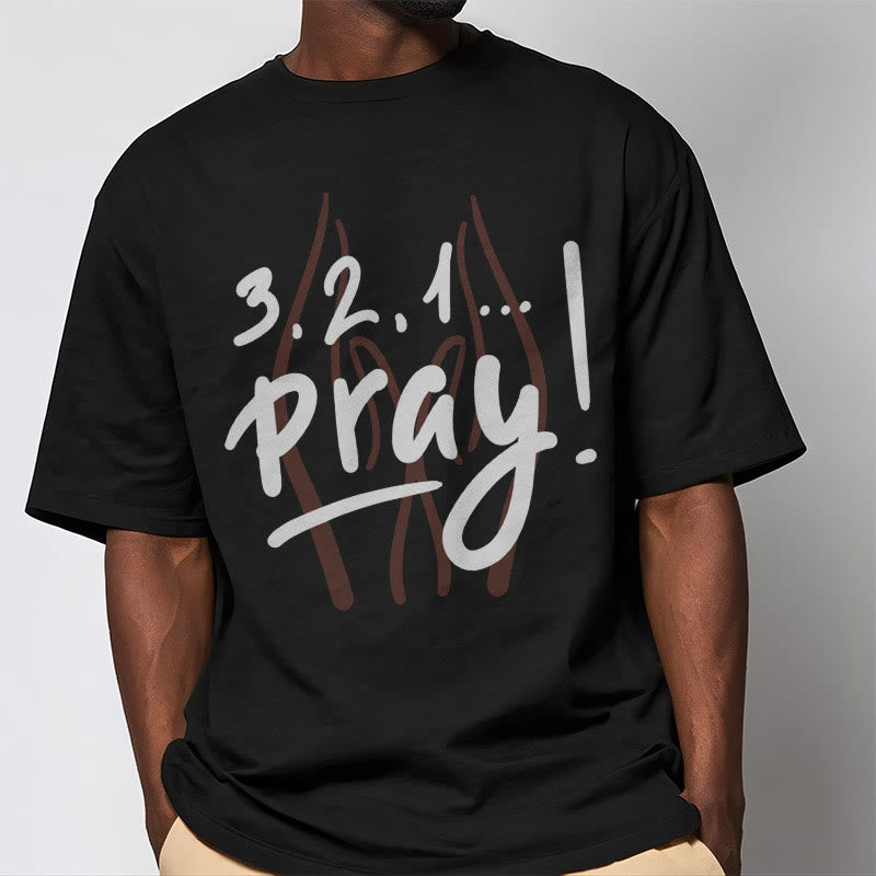 Christiandiscipleshop Quotation Style Inspirational Prayer Short Sleeve Washed T-shirt