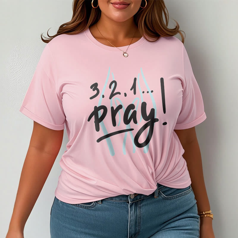 Christiandiscipleshop Quotation Style Inspirational Prayer Short Sleeve Washed T-shirt