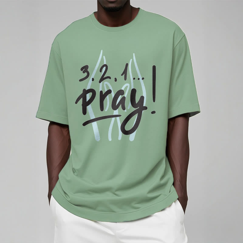 Christiandiscipleshop Quotation Style Inspirational Prayer Short Sleeve Washed T-shirt