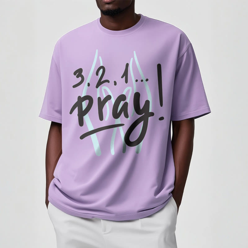 Christiandiscipleshop Quotation Style Inspirational Prayer Short Sleeve Washed T-shirt
