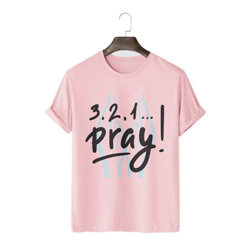 Christiandiscipleshop Quotation Style Inspirational Prayer Short Sleeve Washed T-shirt