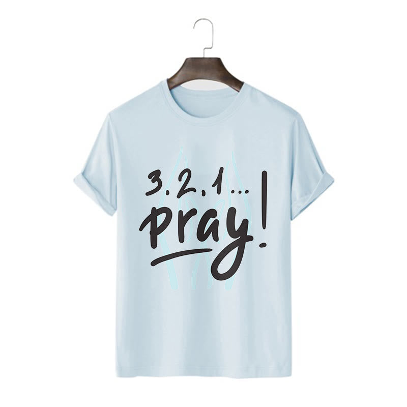Christiandiscipleshop Quotation Style Inspirational Prayer Short Sleeve Washed T-shirt