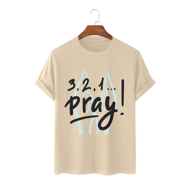 Christiandiscipleshop Quotation Style Inspirational Prayer Short Sleeve Washed T-shirt