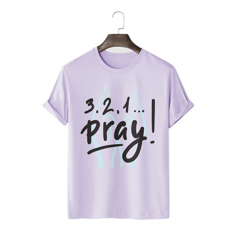 Christiandiscipleshop Quotation Style Inspirational Prayer Short Sleeve Washed T-shirt